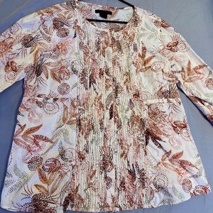 Calvin Klein long sleeve button up blouse